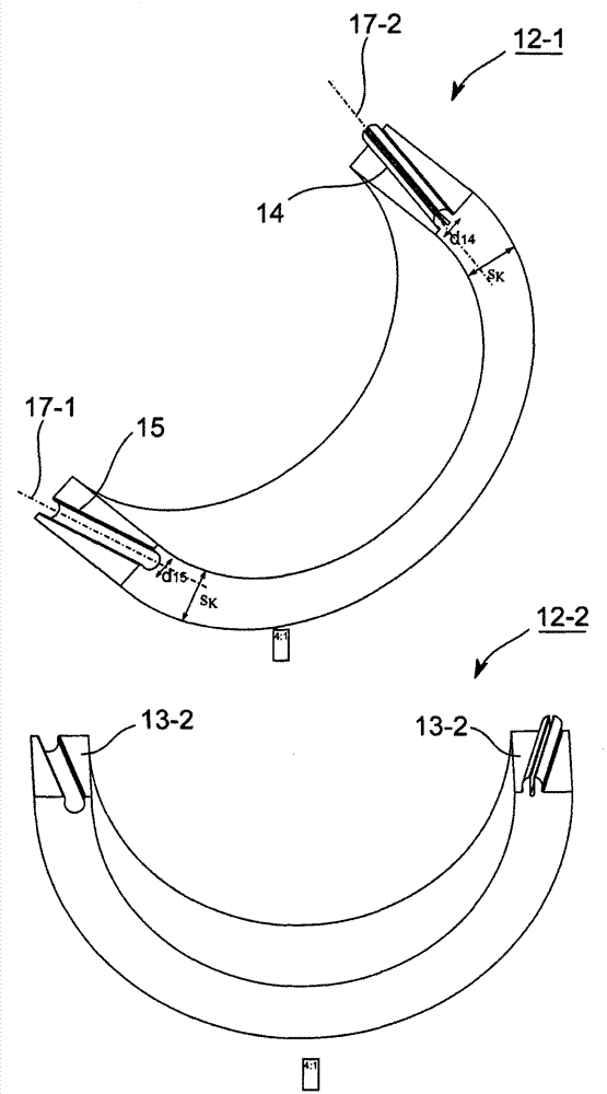 Split type bearing cage connection scheme