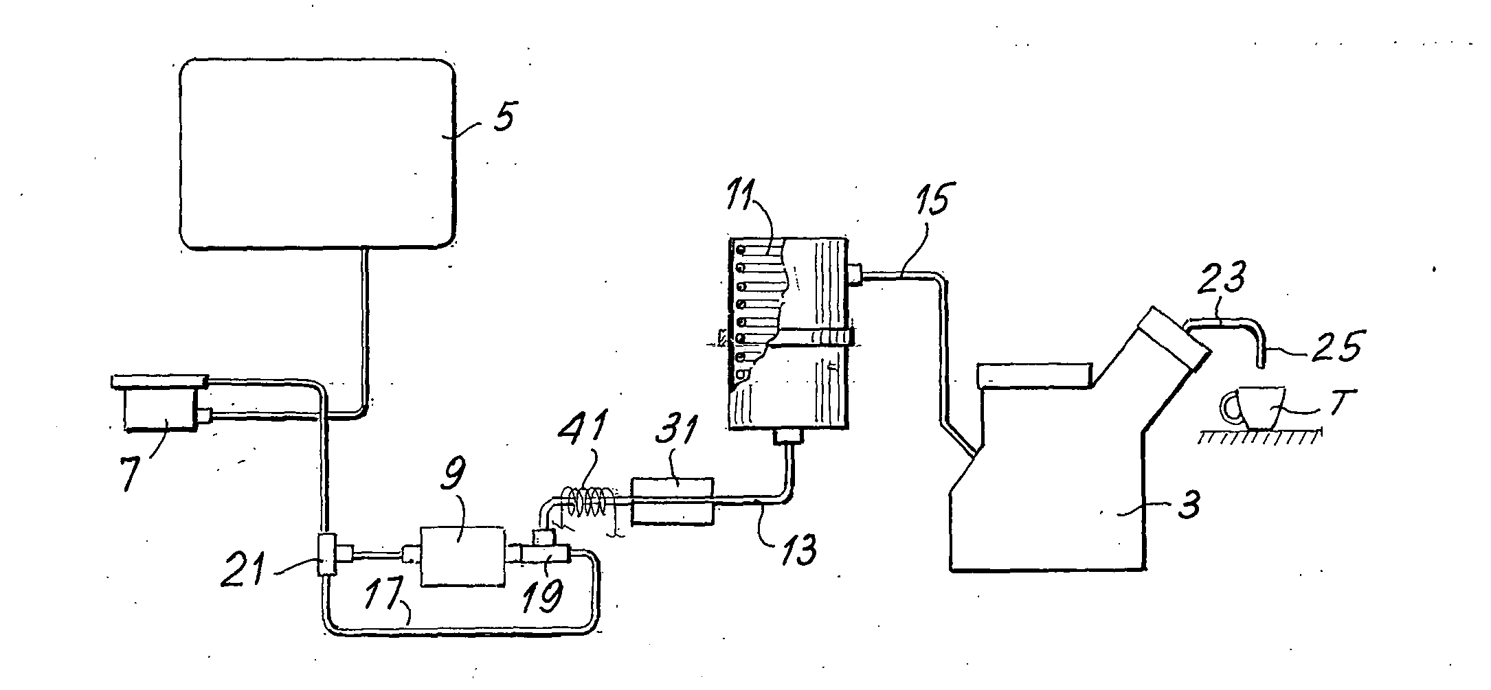 Machine for preparing beverages, in particular coffee, with limescale- prevention systems and relative method