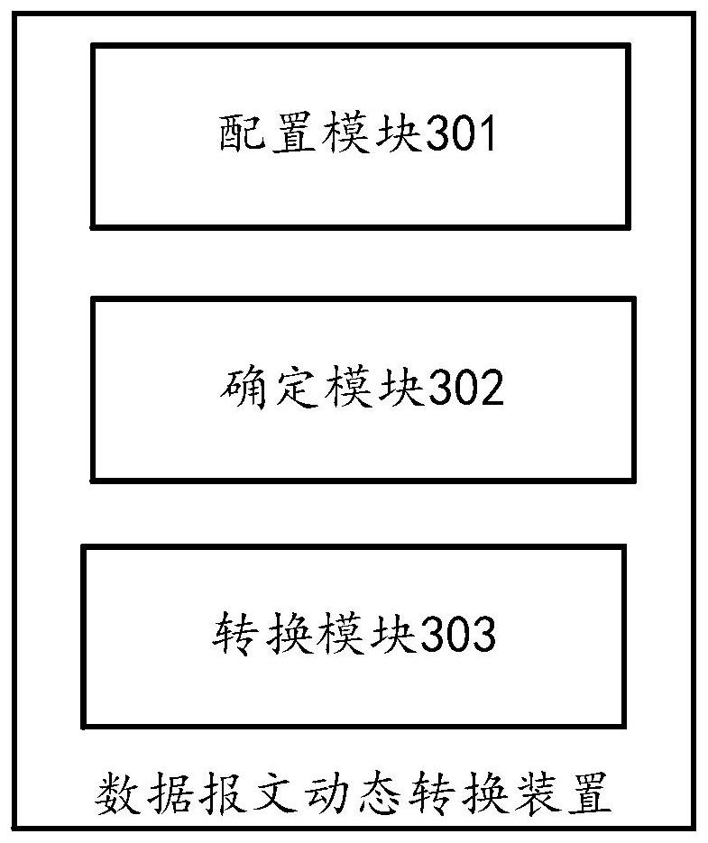 Data message dynamic conversion method and device, storage medium and electronic device