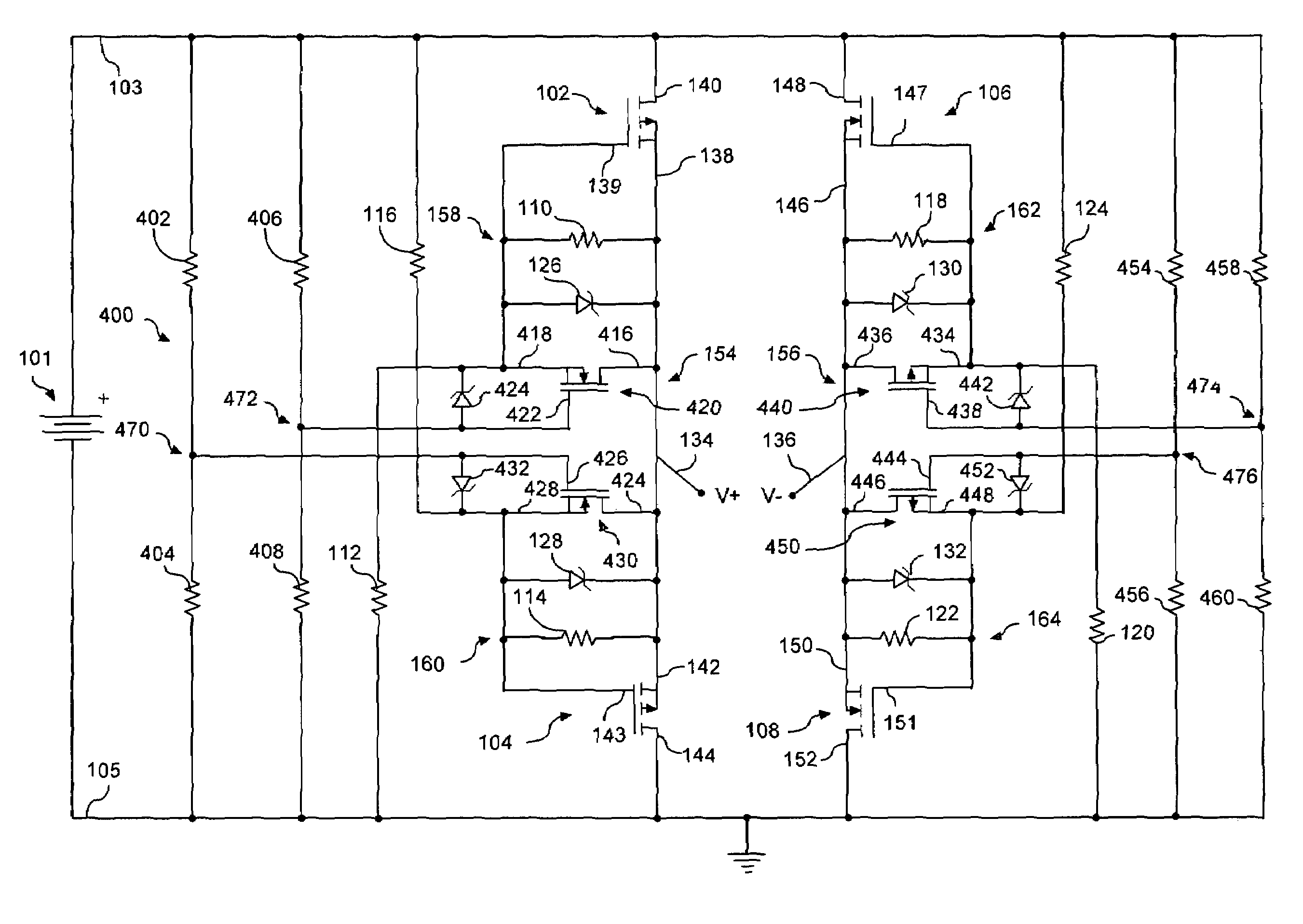 Low-loss rectifier with shoot-through current protection