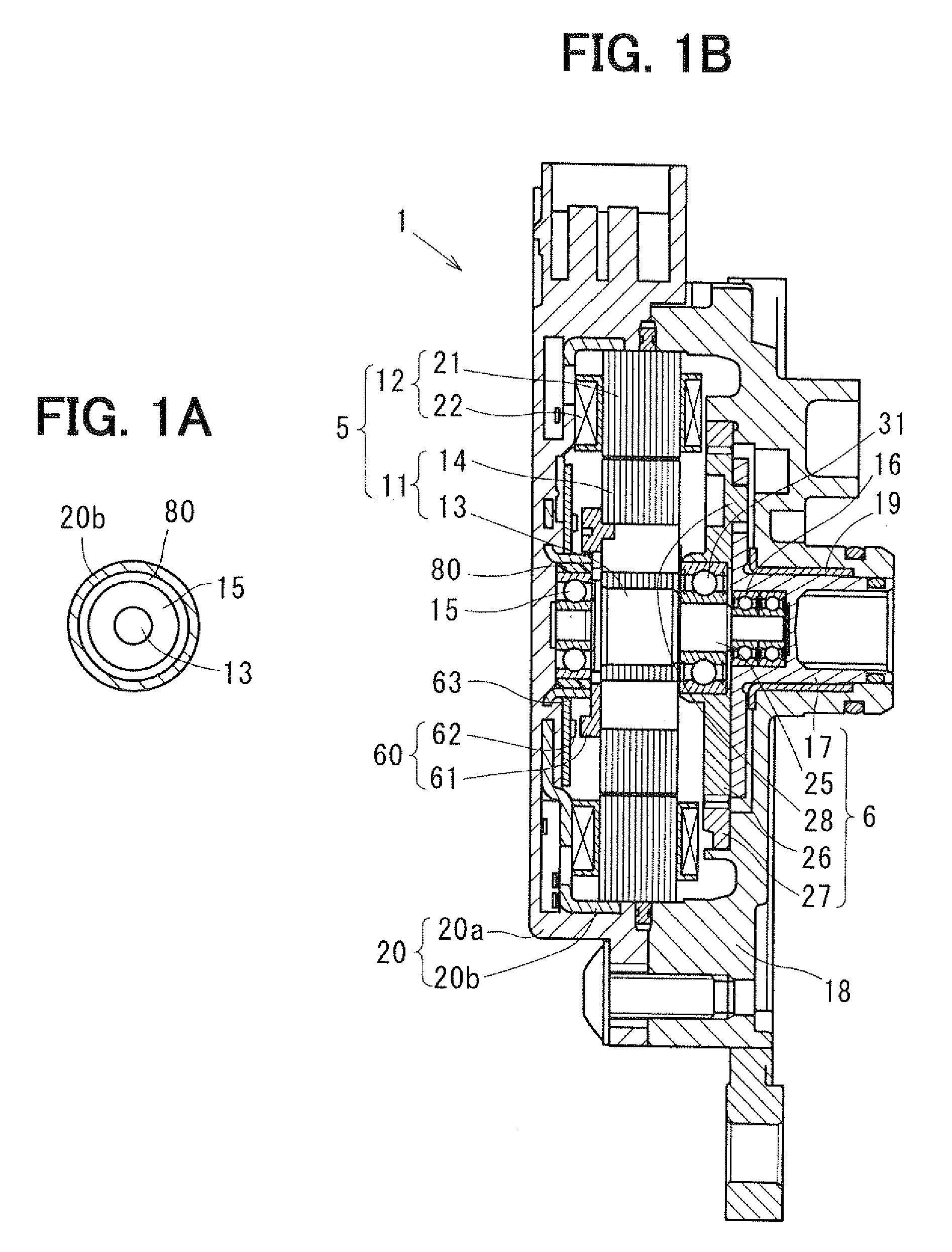 Electric motor and an actuator having the same