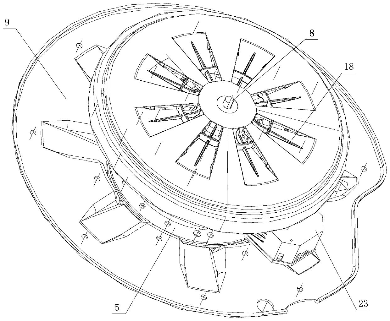 A split reduction clutch housing