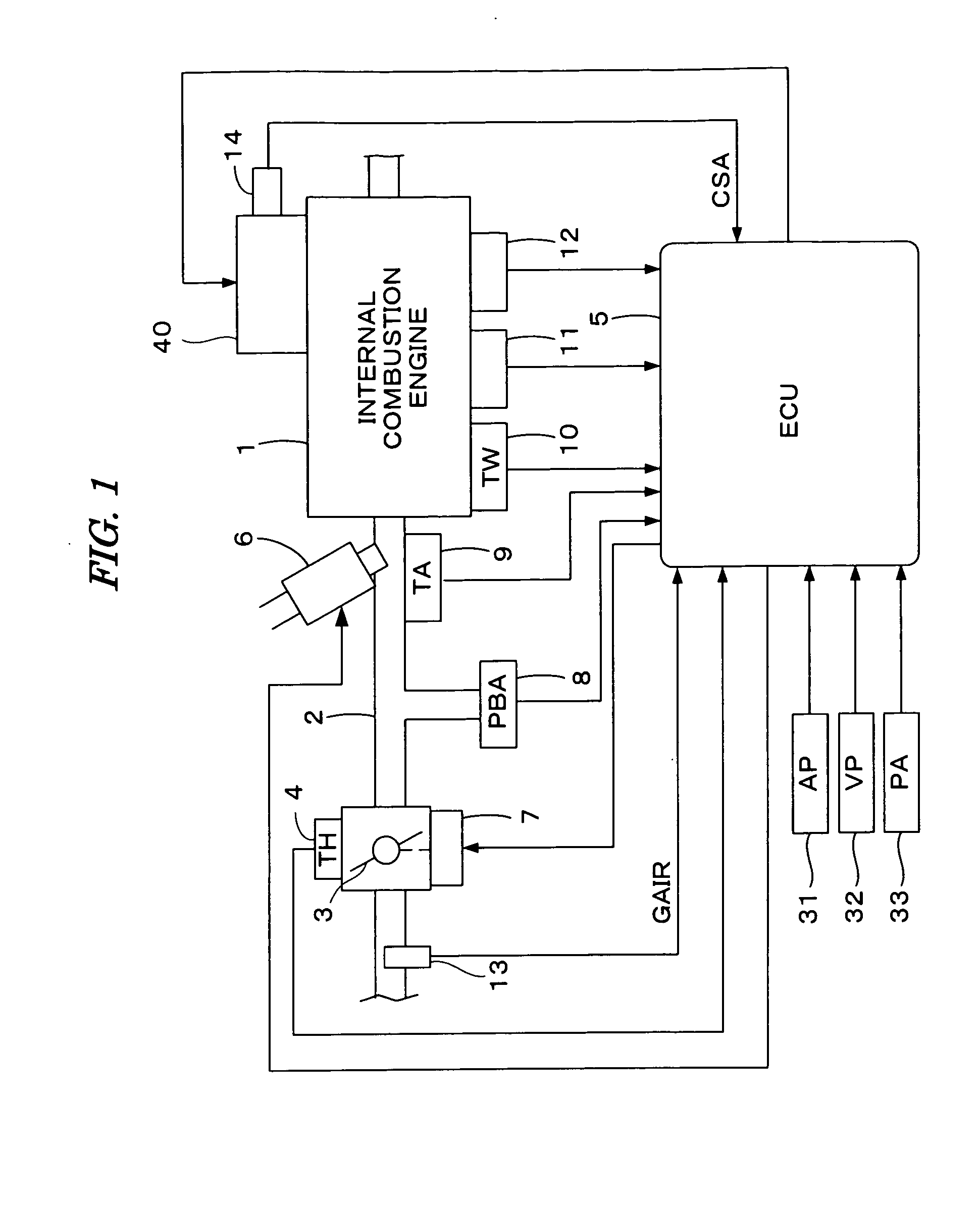 Intake air control system for internal combustion engine