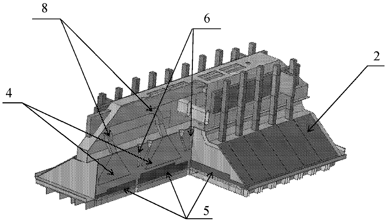 Device for collecting and removing gases in an aluminum electrolysis cell