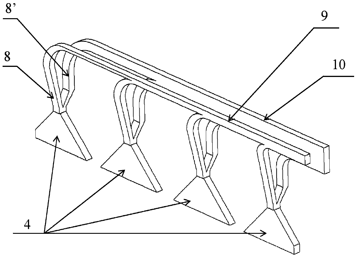 Device for collecting and removing gases in an aluminum electrolysis cell