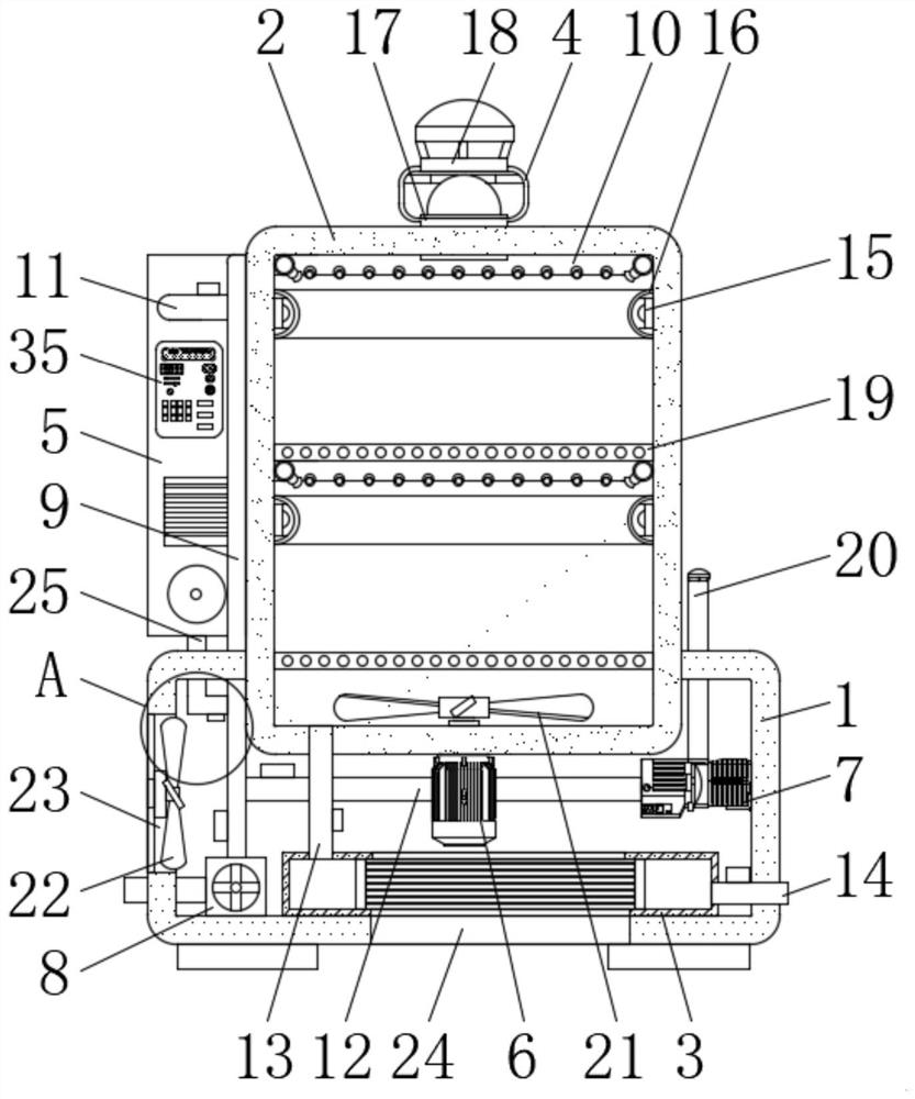 Disinfection equipment for cleaning polyethylene raw material barrel