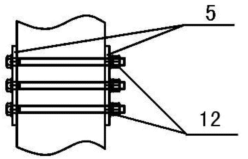 Structural member of aluminum alloy passenger foot-bridge