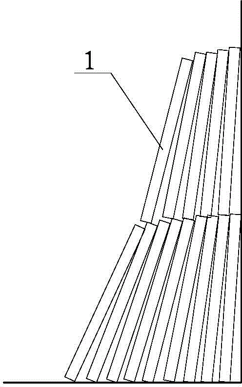 Ceramic tile stack, and stacking method