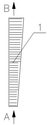 Direct air-cooling condenser fin