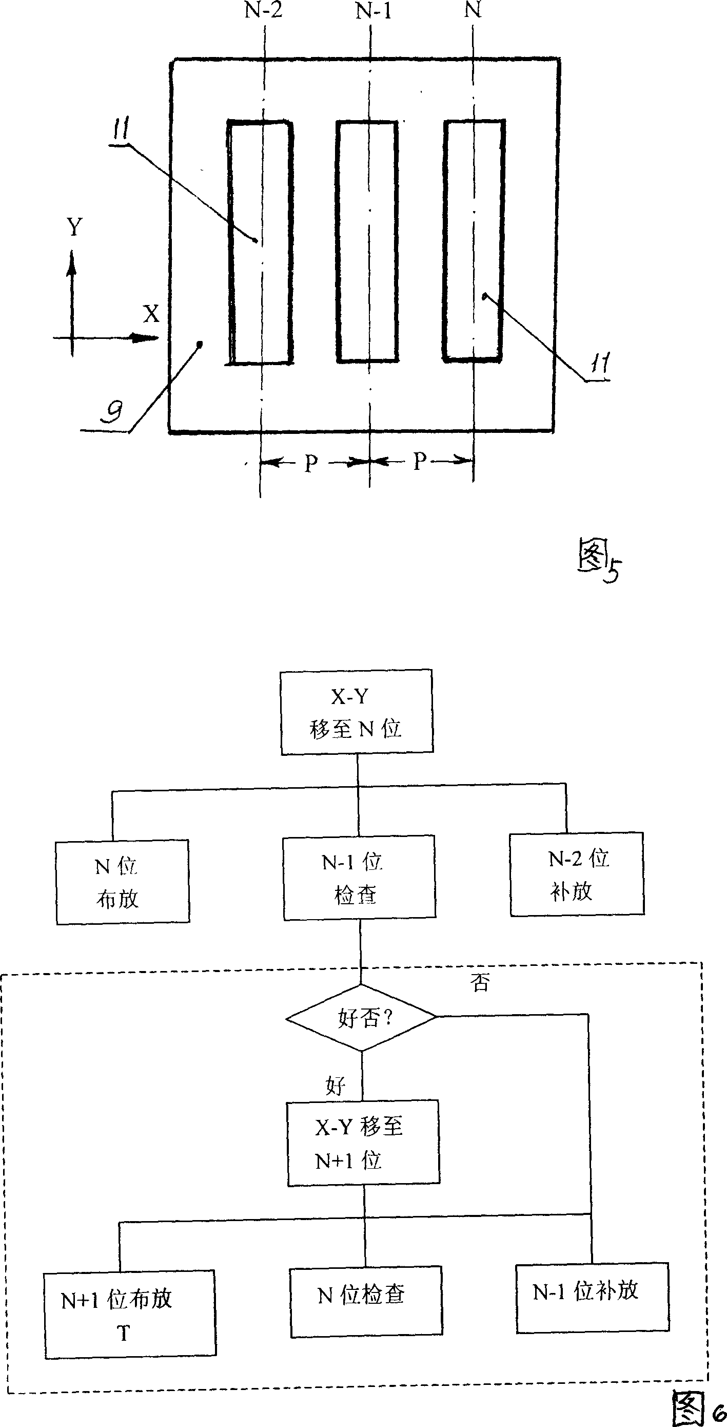 Vacuum glass supporting point distribution method and system