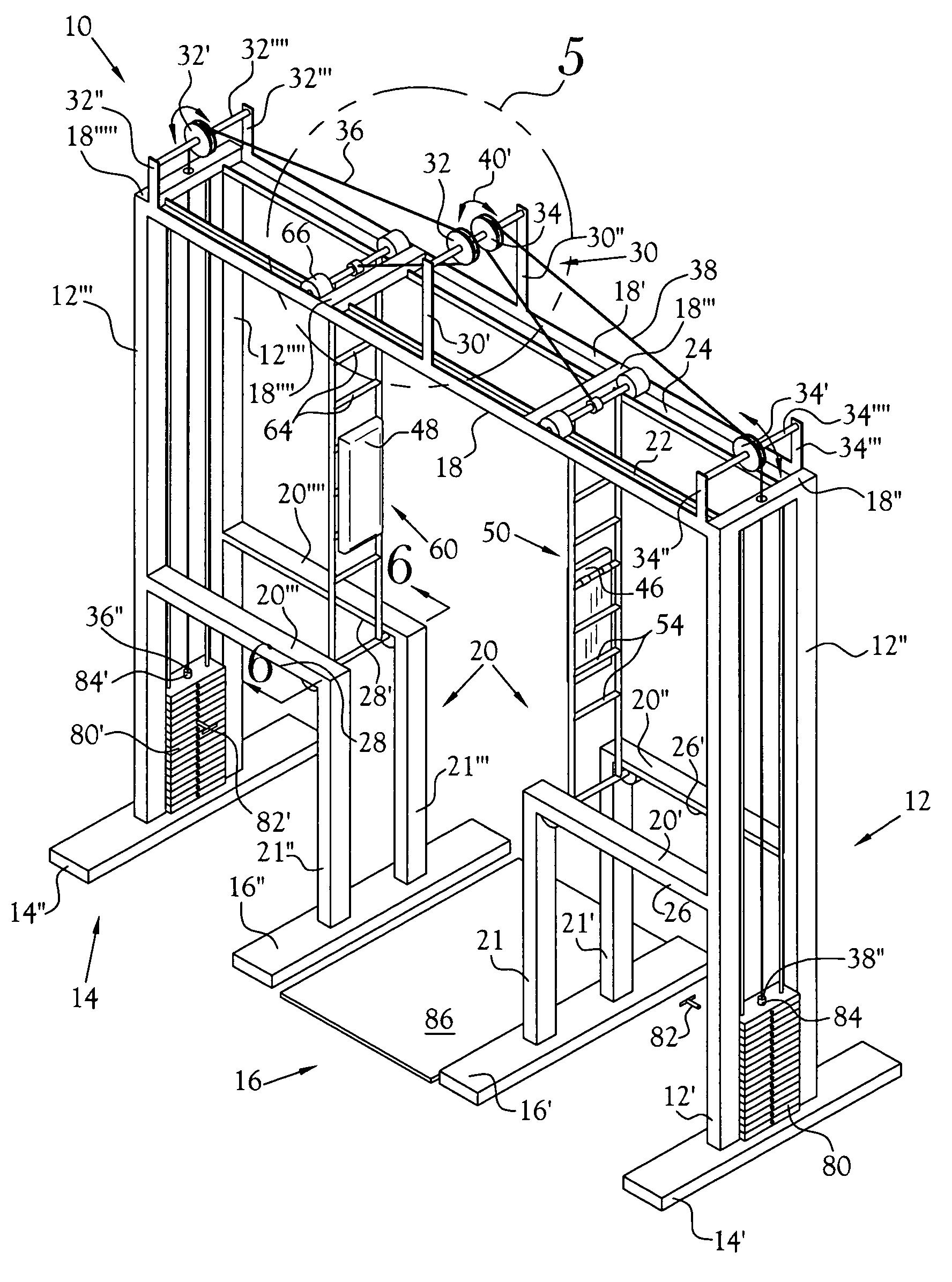 Upper back exercise machine and method of use