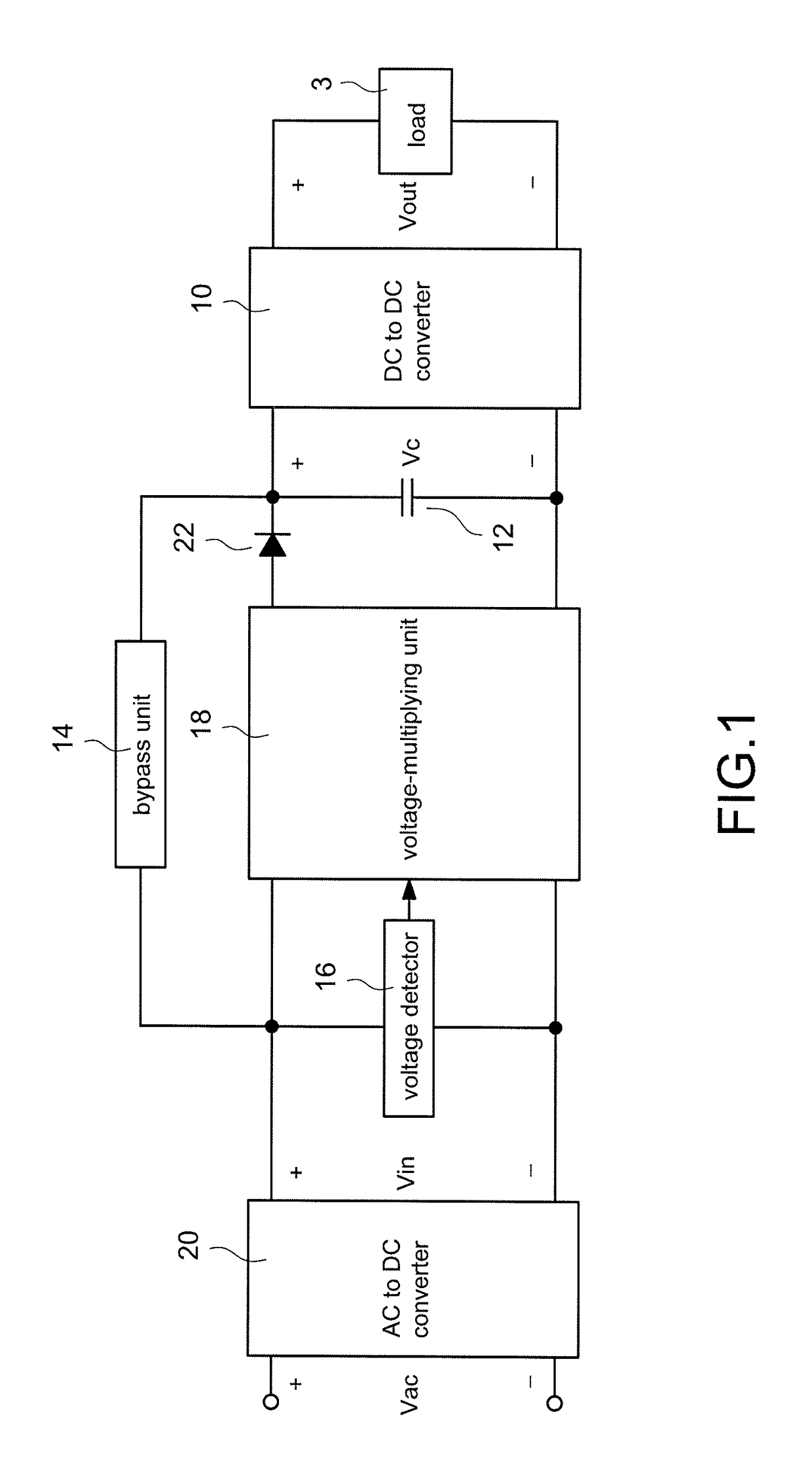 Power supply capable of maintaining its output voltage