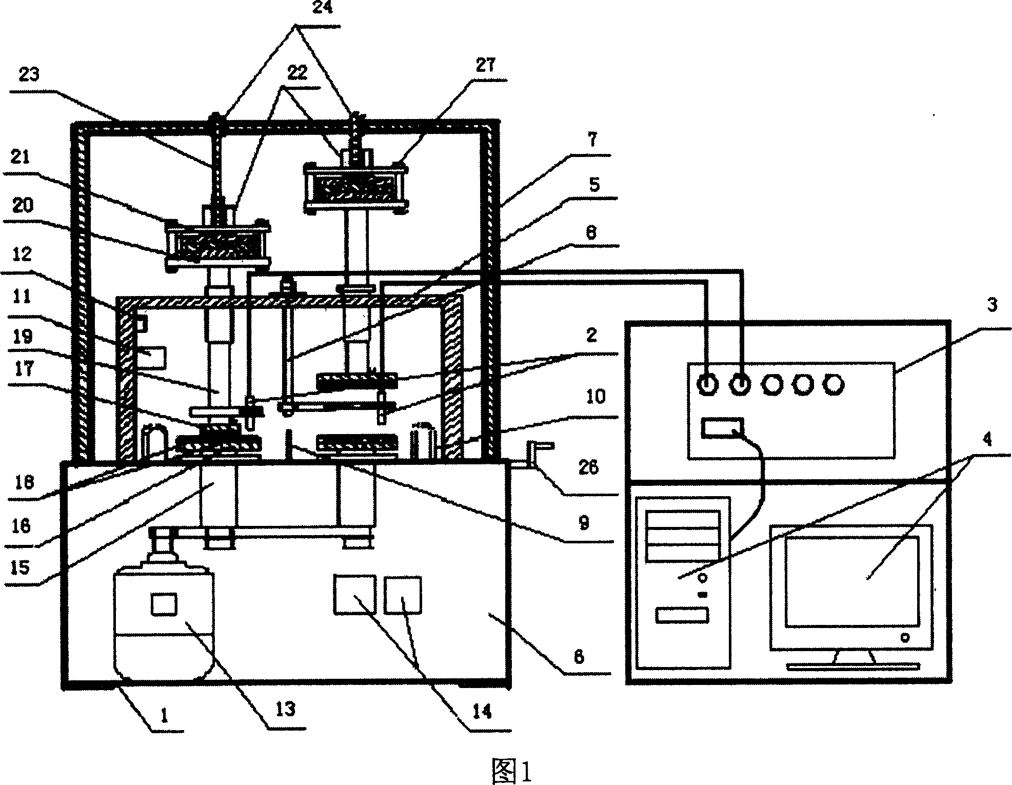 Multiple factor combination effect analog experiment apparatus for static electricity dynamic potentials