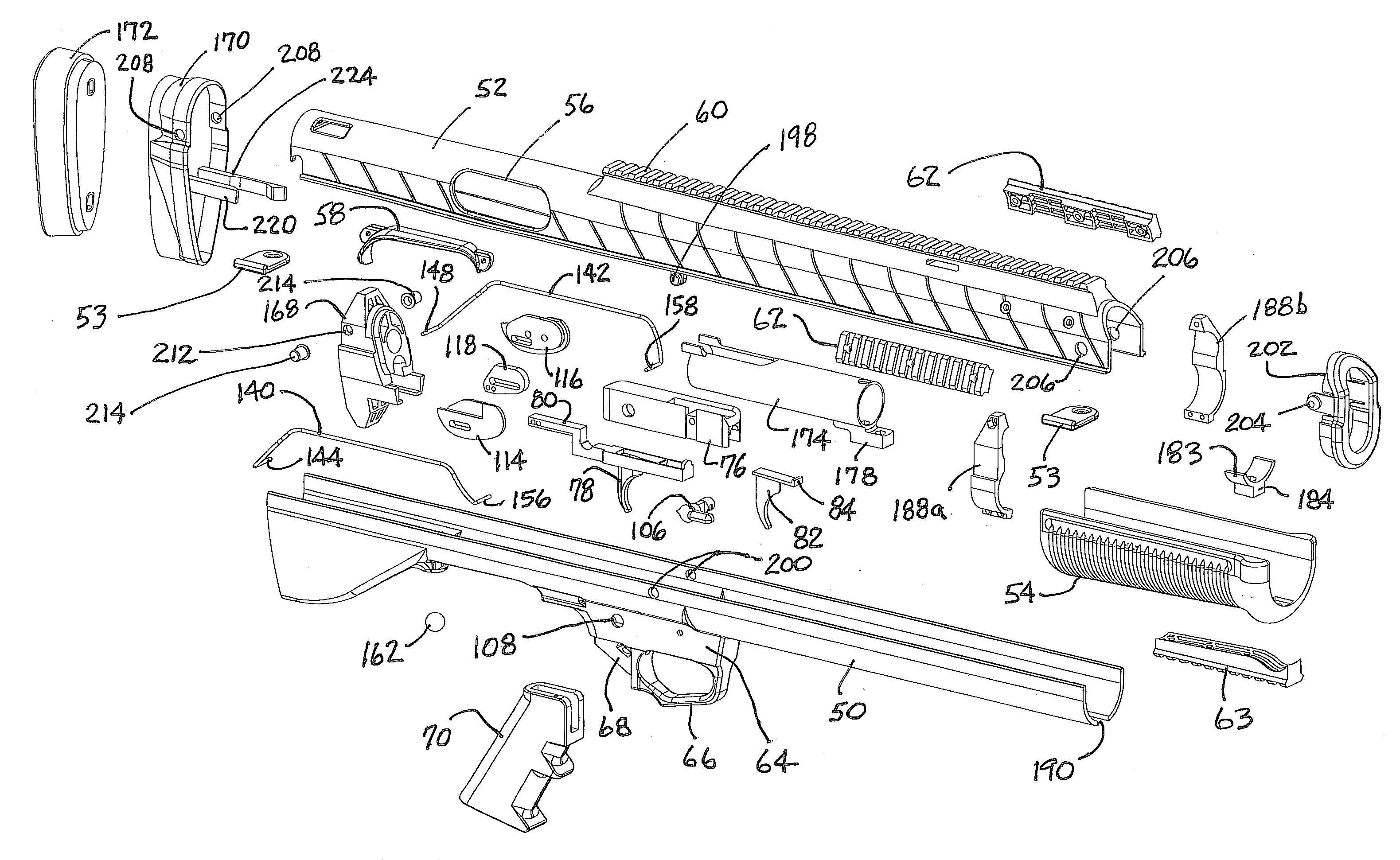 Bullpup conversion kit for firearm