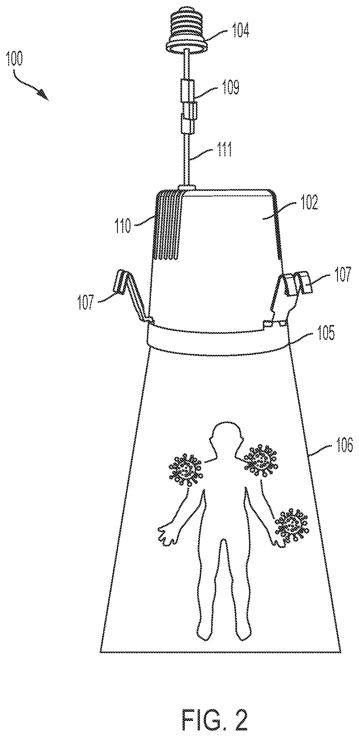 Downlight apparatus for uv-deactivation of pathogens