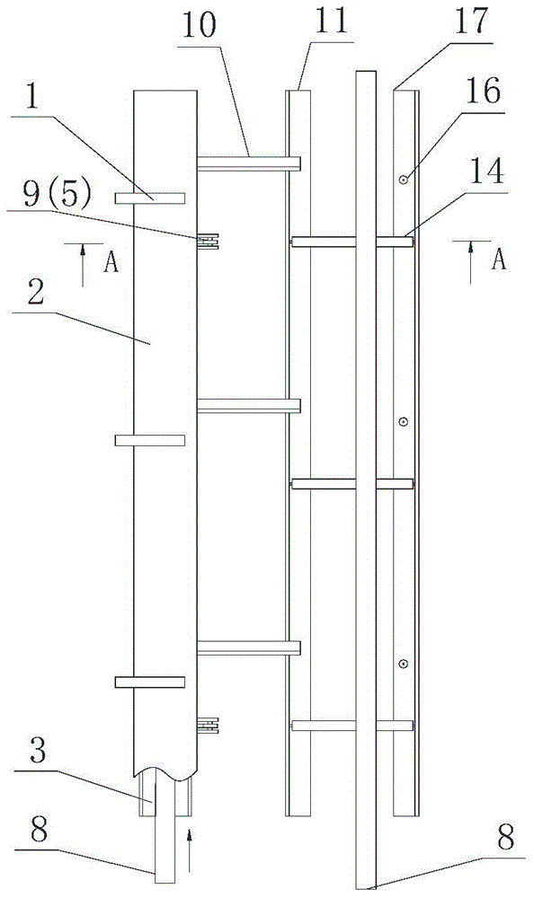 Feeding device for prestress steel strands