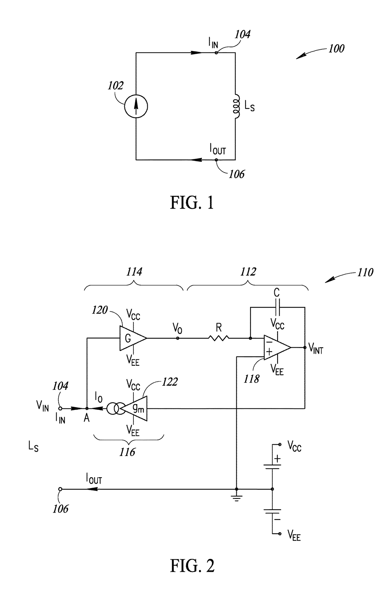 Synthesized inductance circuit