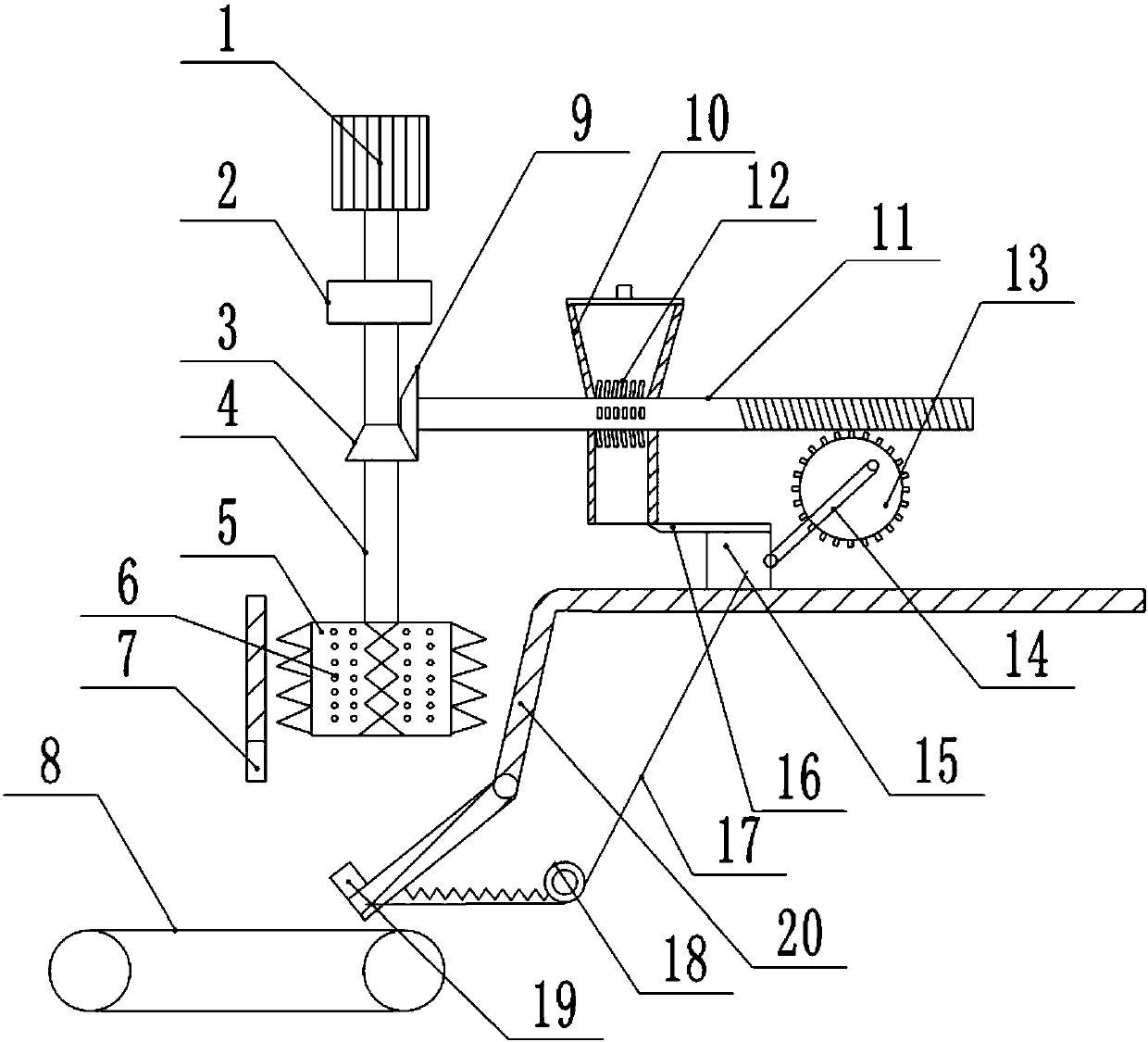 Processing device for fragrant pigs