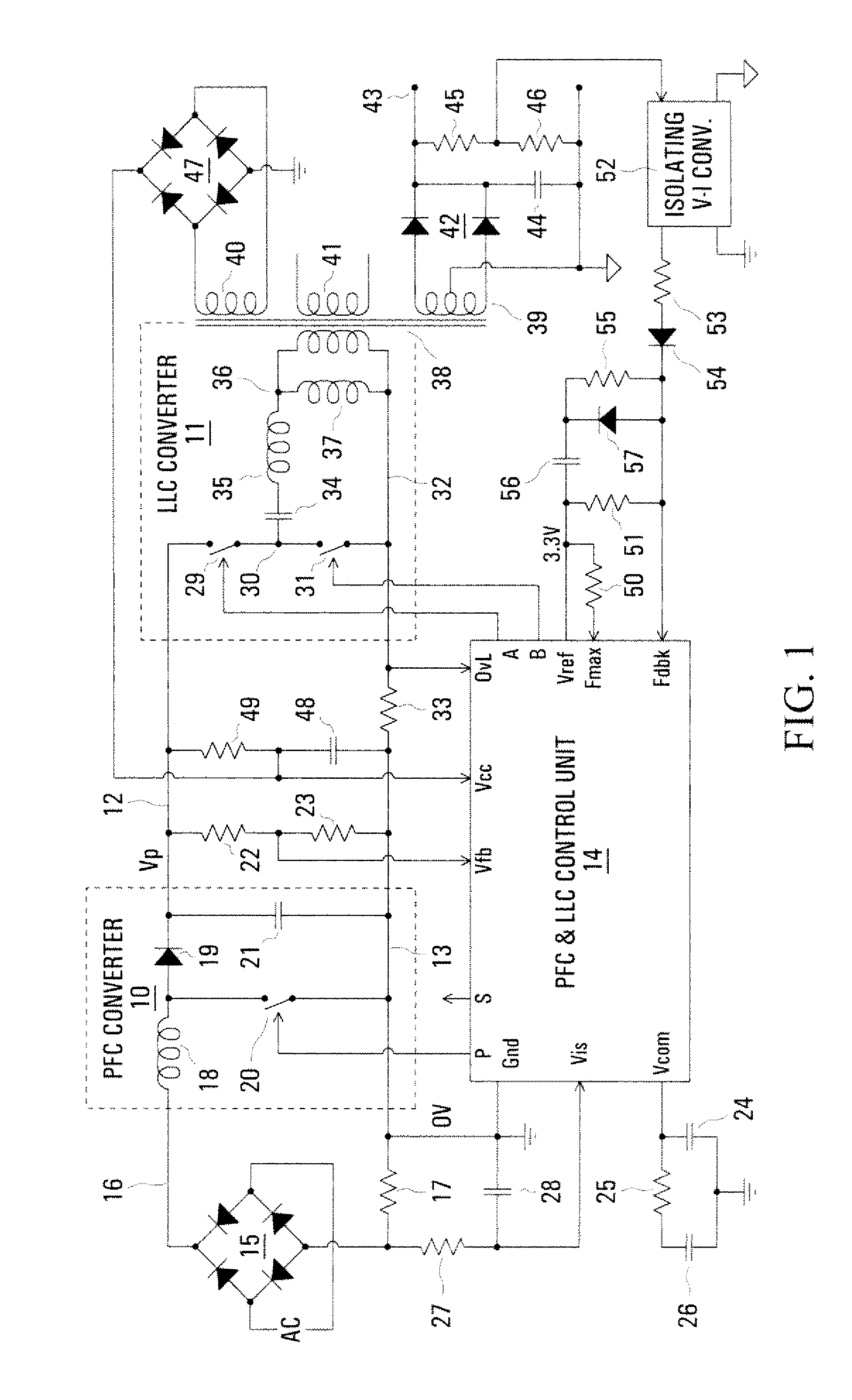 Control arrangement for a resonant mode power converter