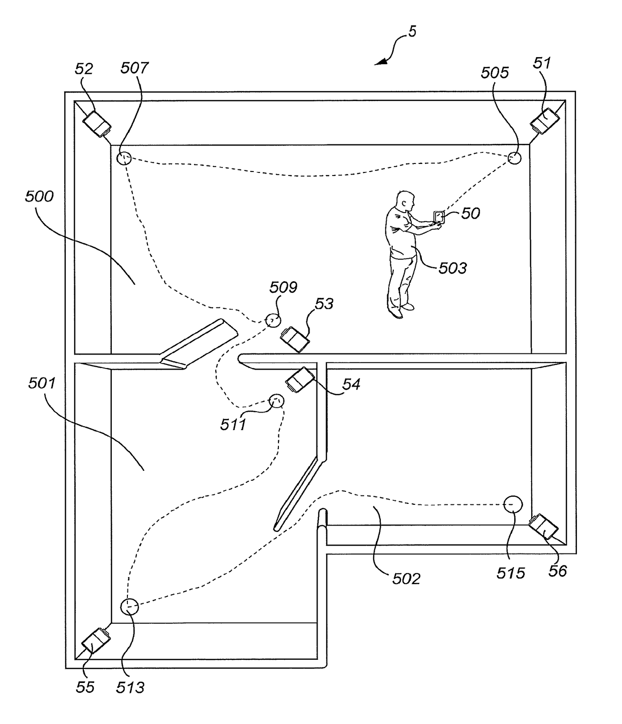 Method, stationary device, and system for determining a position