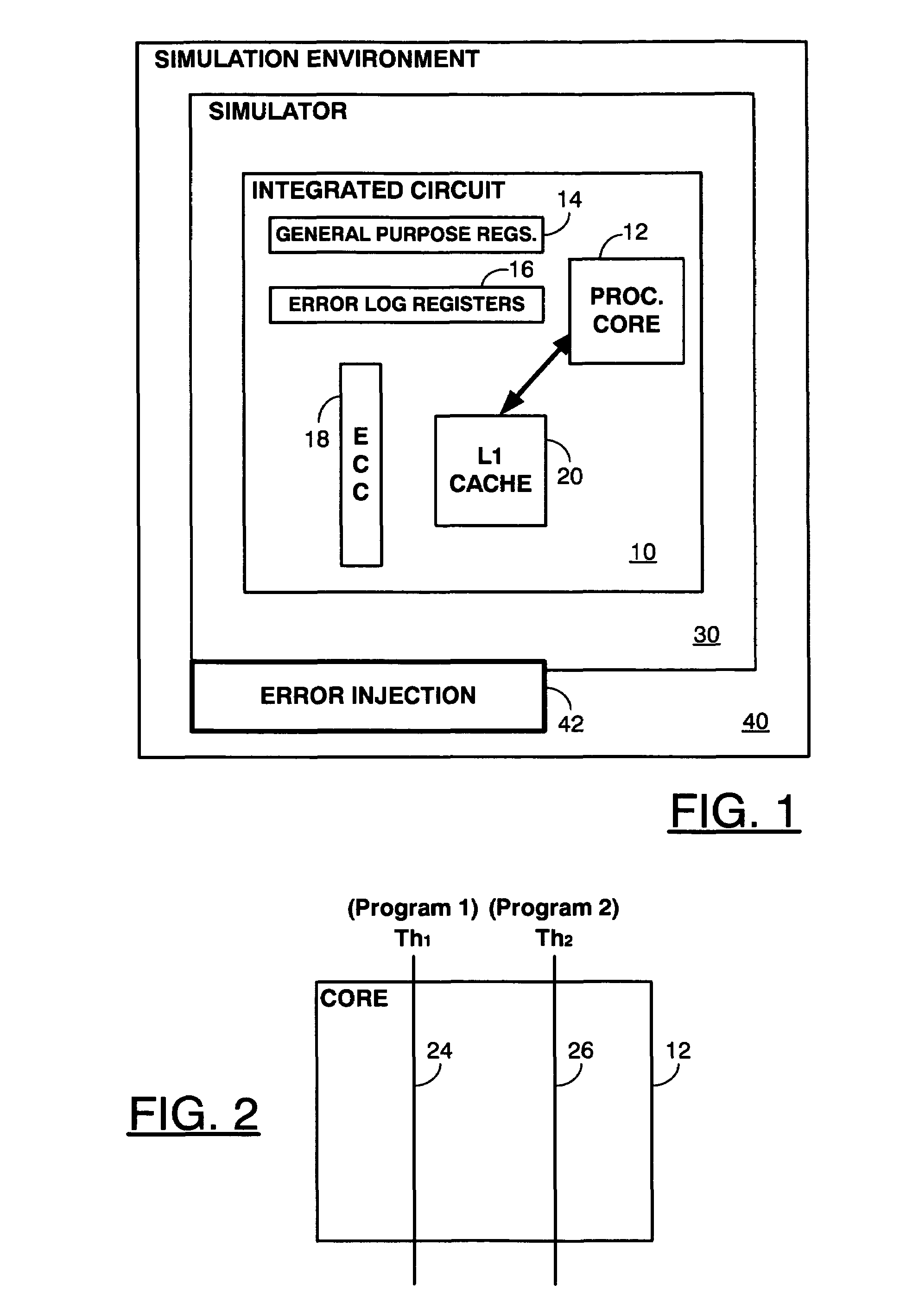 Method and system for verification of soft error handling with application to CMT processors