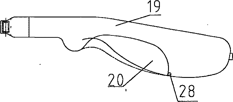 Retaining type ultrasonic treatment gun and ultrasonic beauty treatment equipment containing the treatment gun