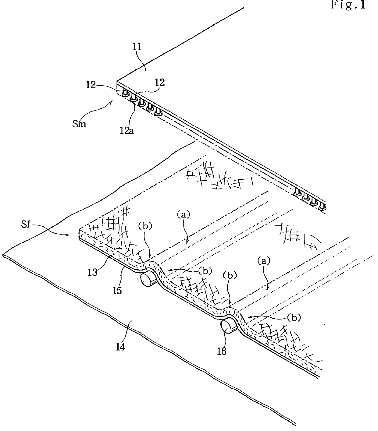 Retaining fastener and diaper using the fastener