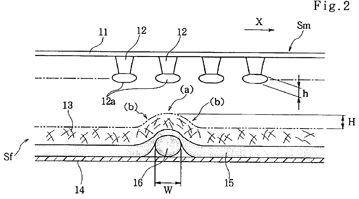 Retaining fastener and diaper using the fastener