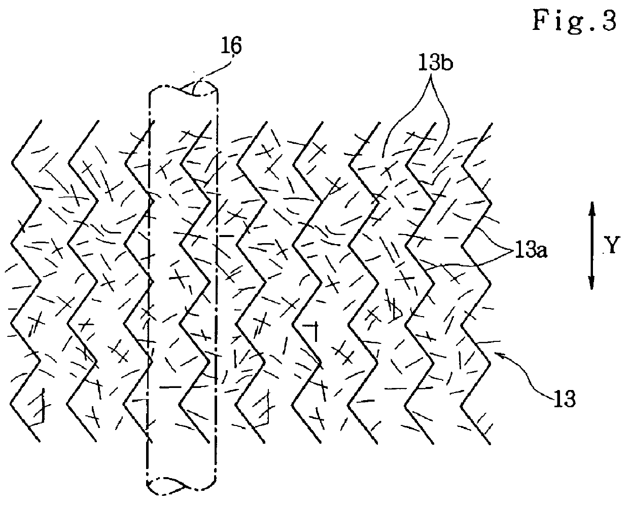 Retaining fastener and diaper using the fastener