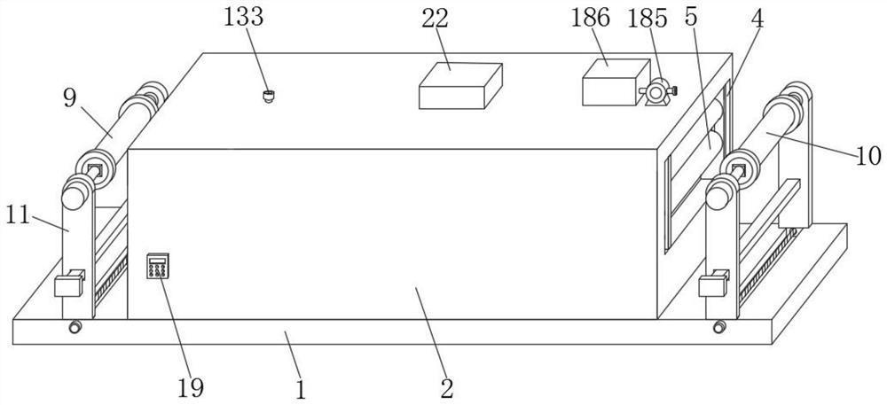 Textile fabric printing and dyeing device