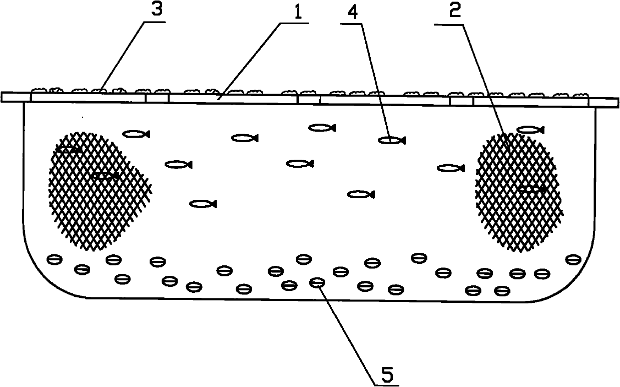 Box-type biological floating bed and use method thereof