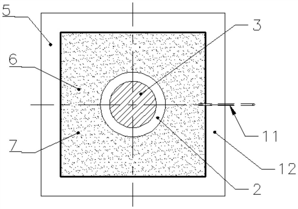 Shock insulation support with vibration liquefied material