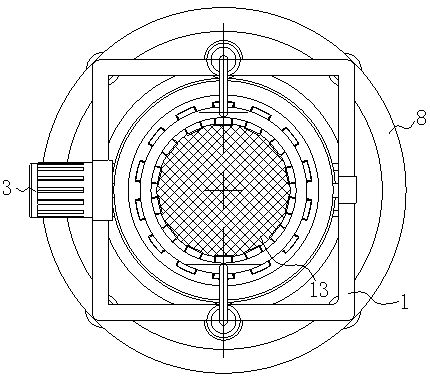 Crystal and mother solution separating device used for polycrystal rock candy