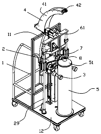 Mesh bag loading machine