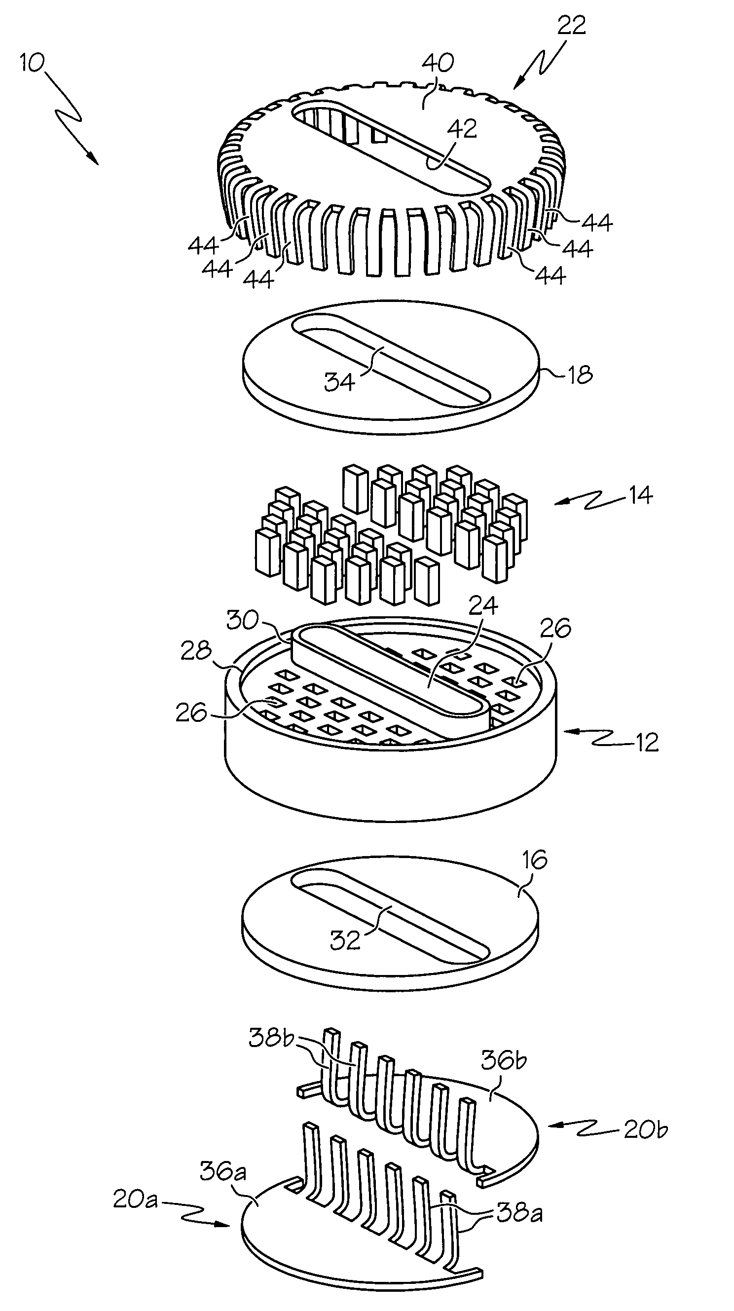 High-density pass-through filter apparatus