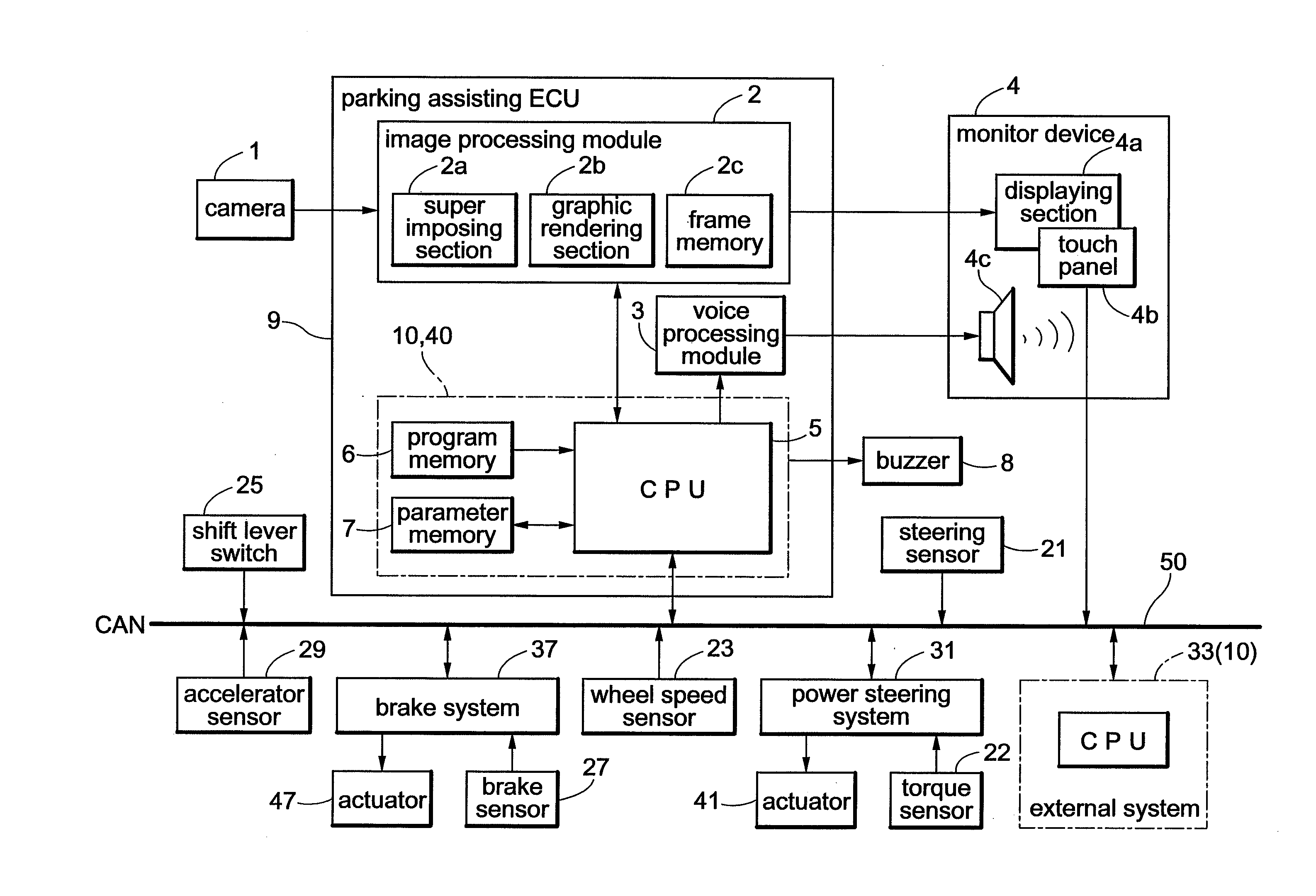 Calibrating apparatus for on-board camera of vehicle