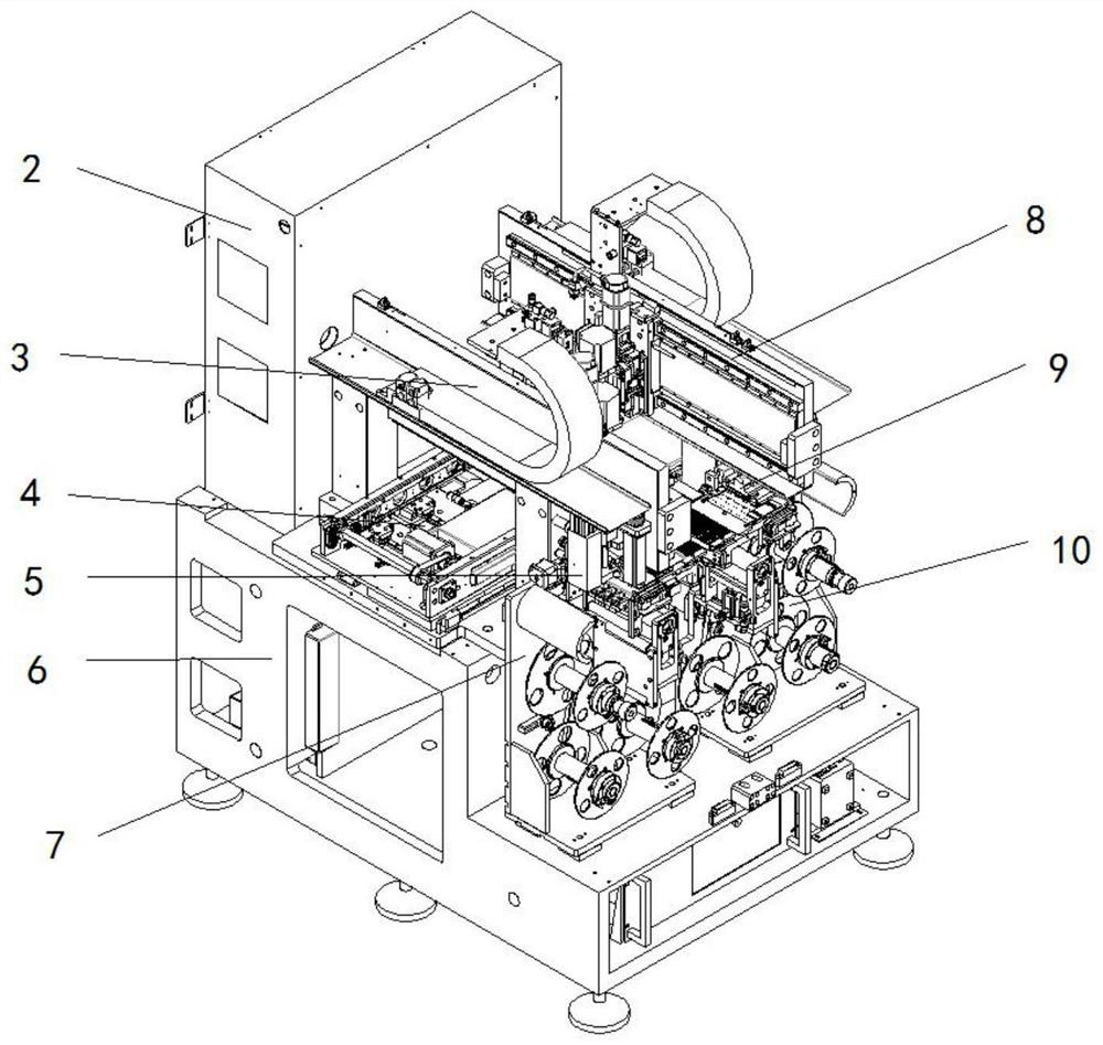 Small on-line full-automatic rubberizing machine