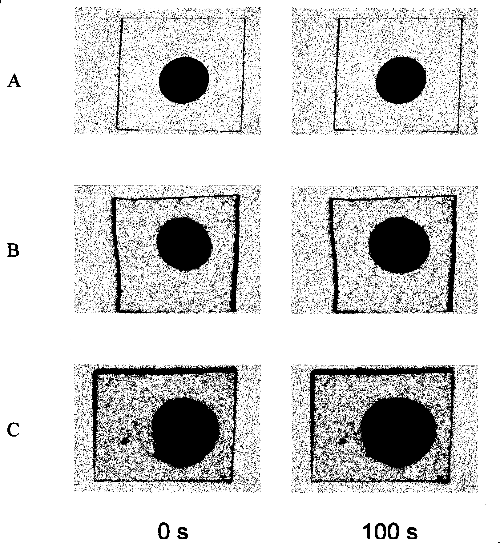 Micro-fluidic chip with an integrated PDMS surface tension minipump and application thereof