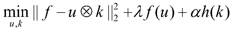 Norm ratio regularization based rapid image blind deblurring method