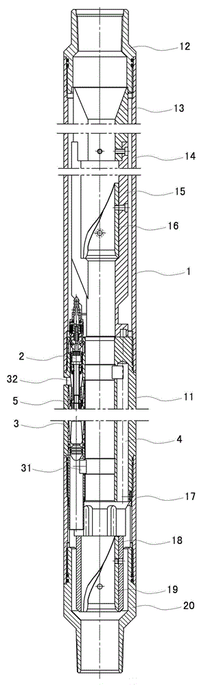 Polymer injection device free from dropping and fishing