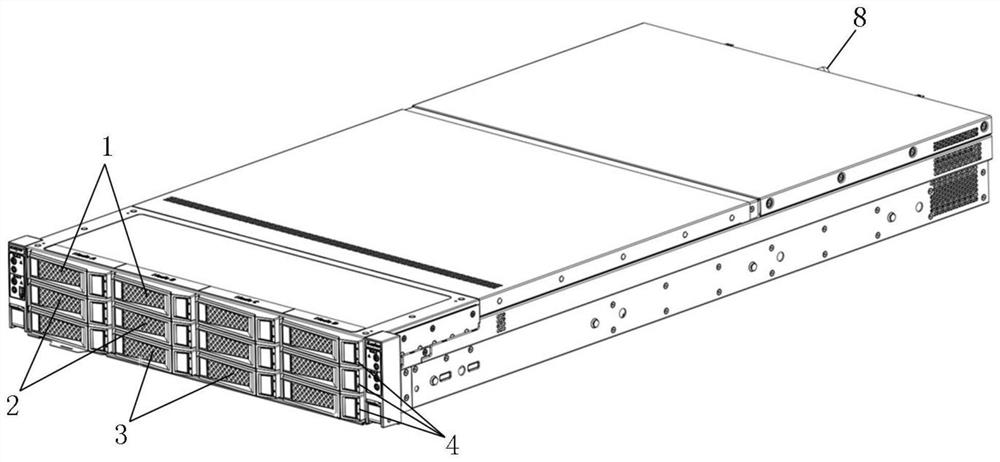 Grouping display server group and grouping display hard disk module thereof