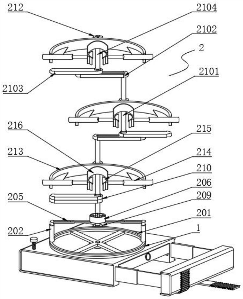 A multi-angle automatic test tool for product vacuum