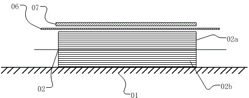 Method for enabling carbon fiber composite thick laminated structure to uniformly absorb resin and laminated structure