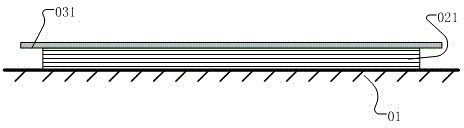 Method for enabling carbon fiber composite thick laminated structure to uniformly absorb resin and laminated structure