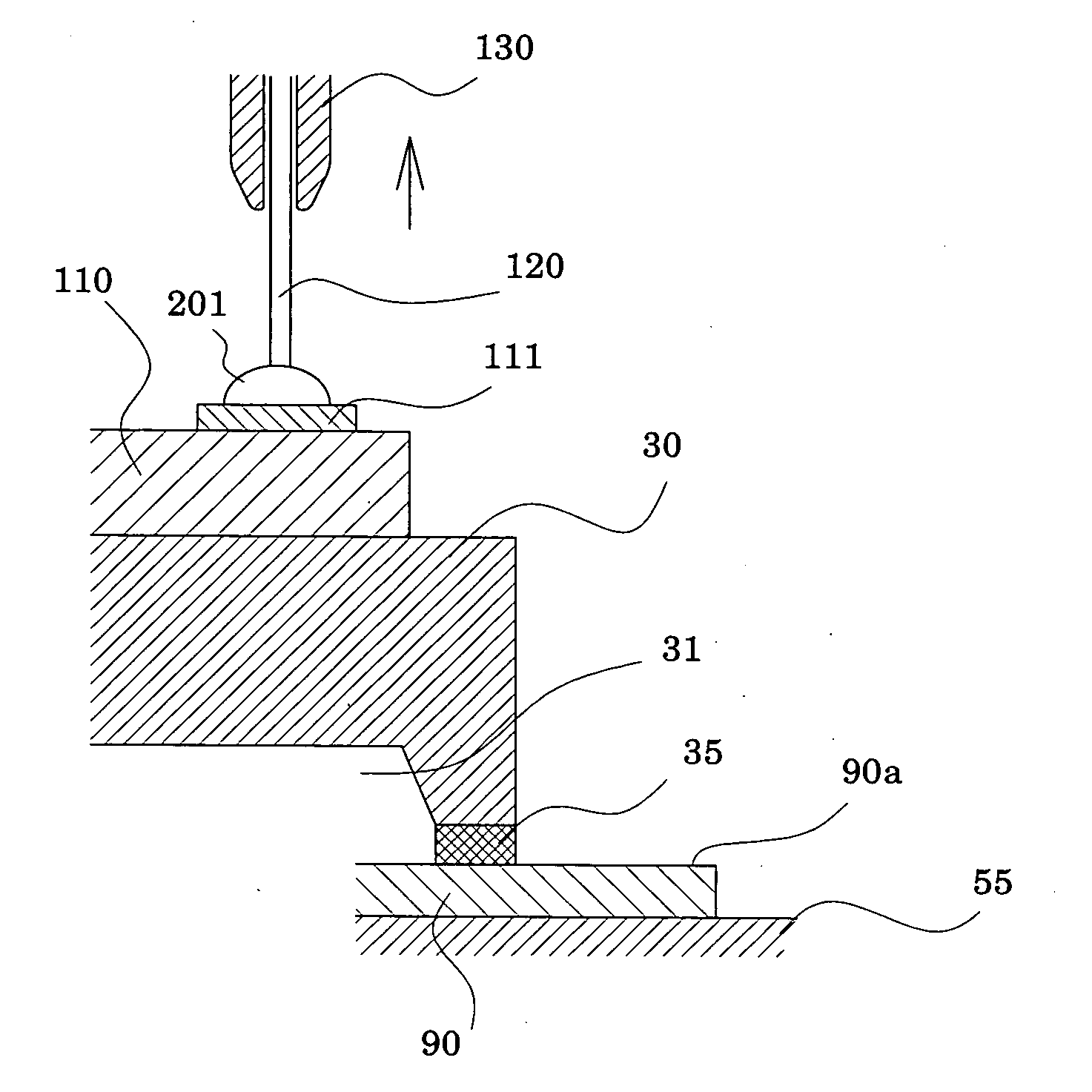 Bonding structure, actuator device and liquid-jet head