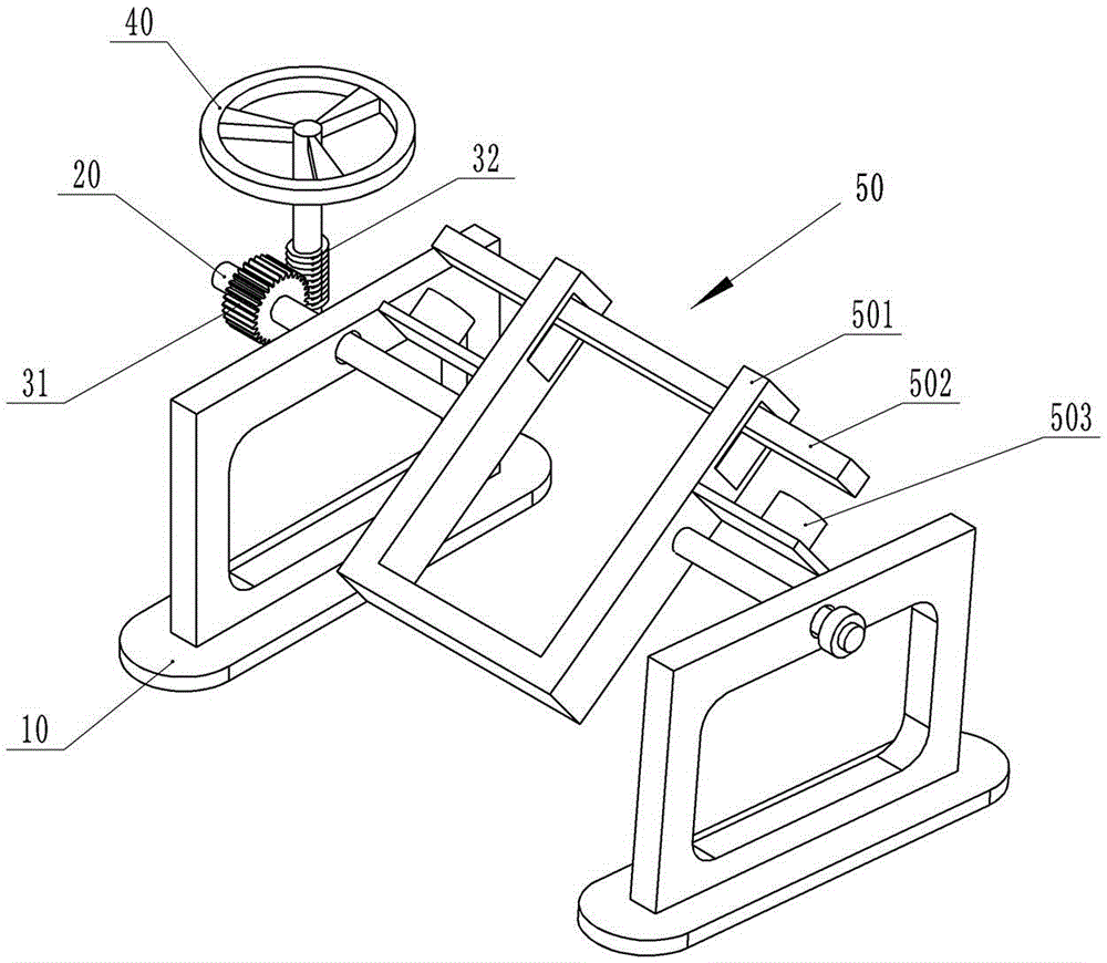 Wooden door paint spraying clamping device