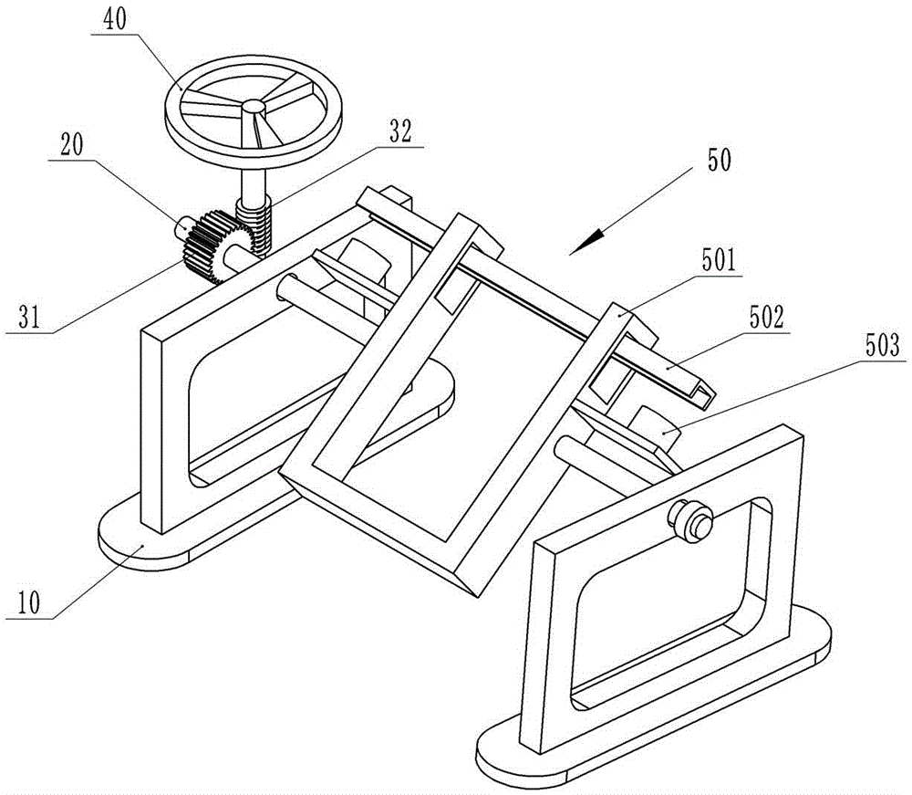 Wooden door paint spraying clamping device