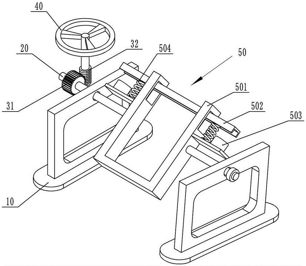 Wooden door paint spraying clamping device