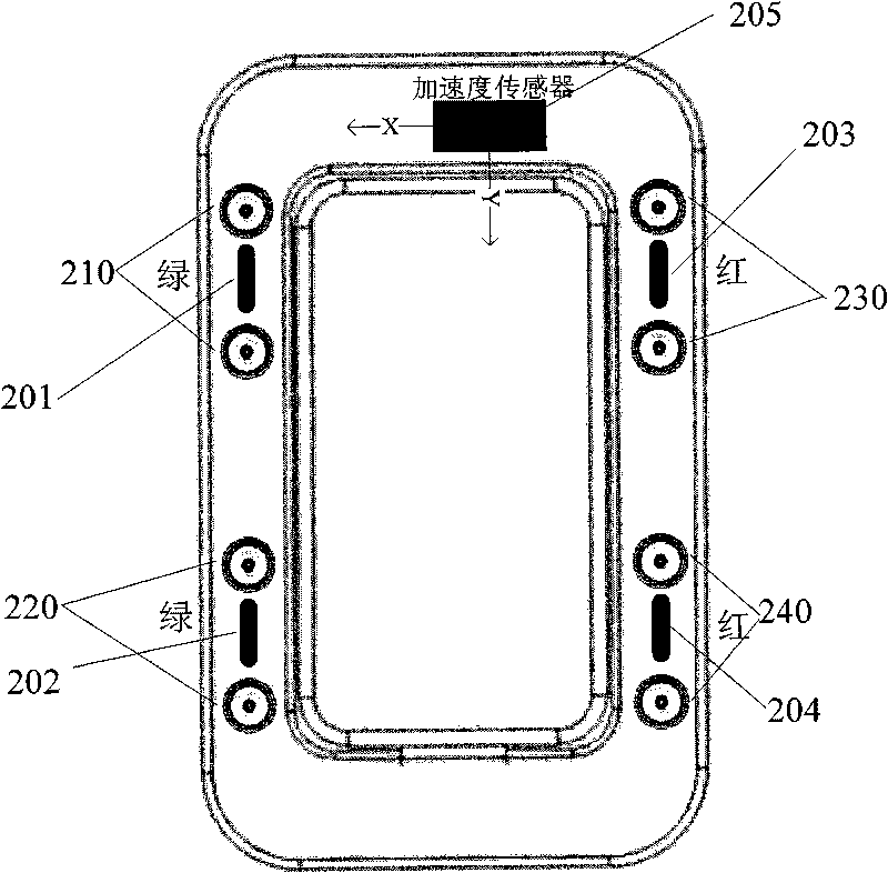 Method and device for switching sound tracks according to horizontal or vertical arrangement of loudspeaker box