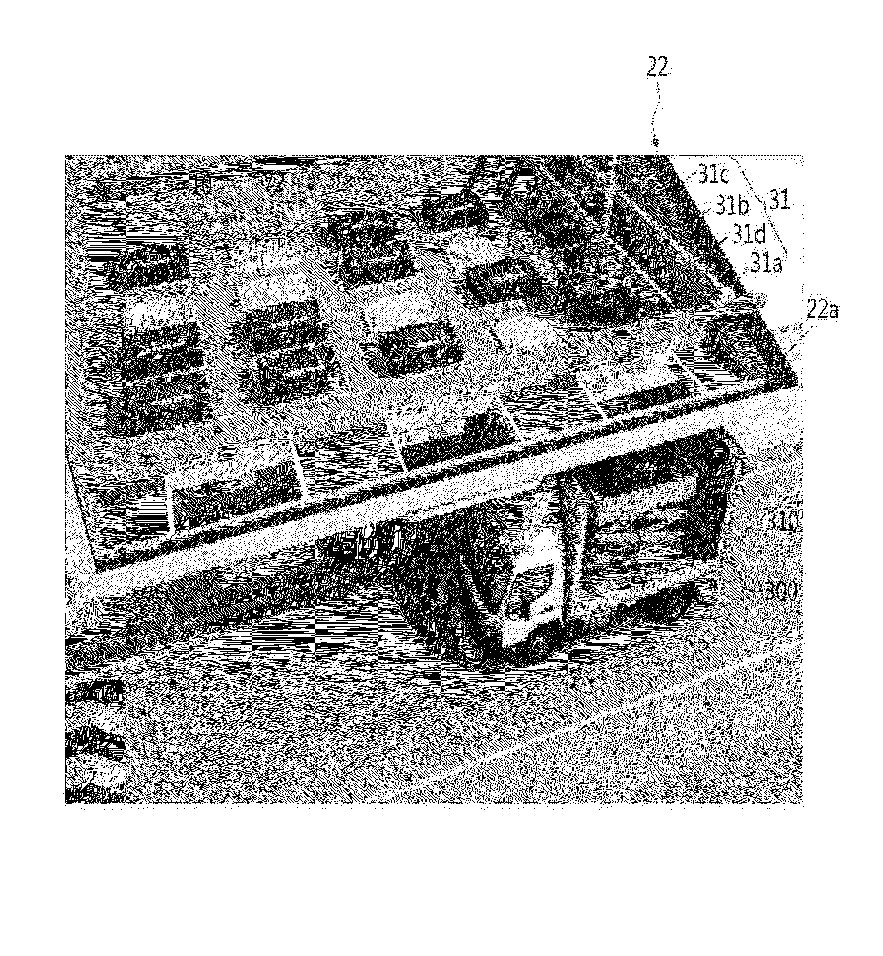 Battery exchanging-type charging station system for electric vehicle